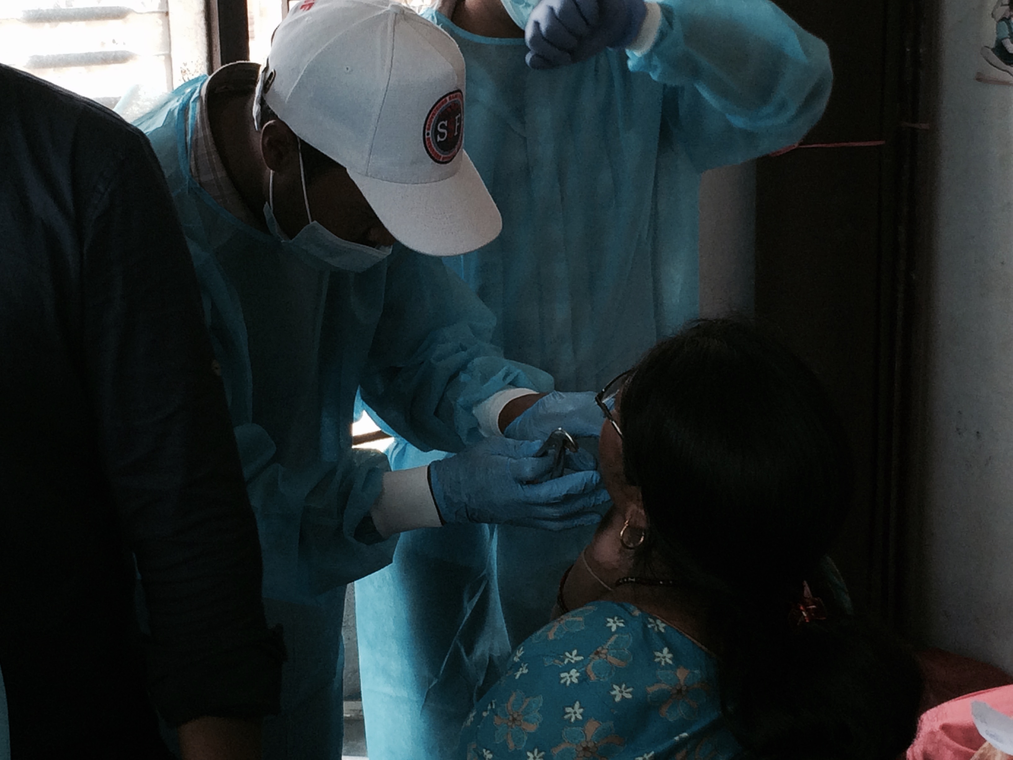 Health Camp à Kirtipur, Népal, août 2015