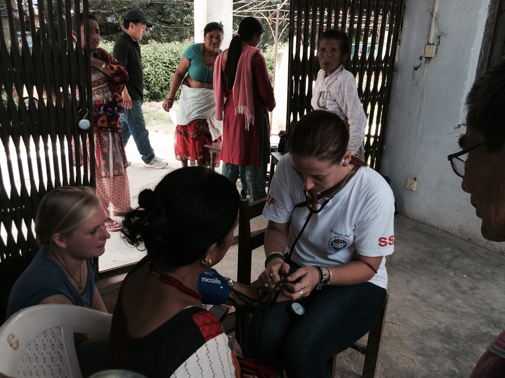 Health Camp à Kirtipur, Népal, août 2015