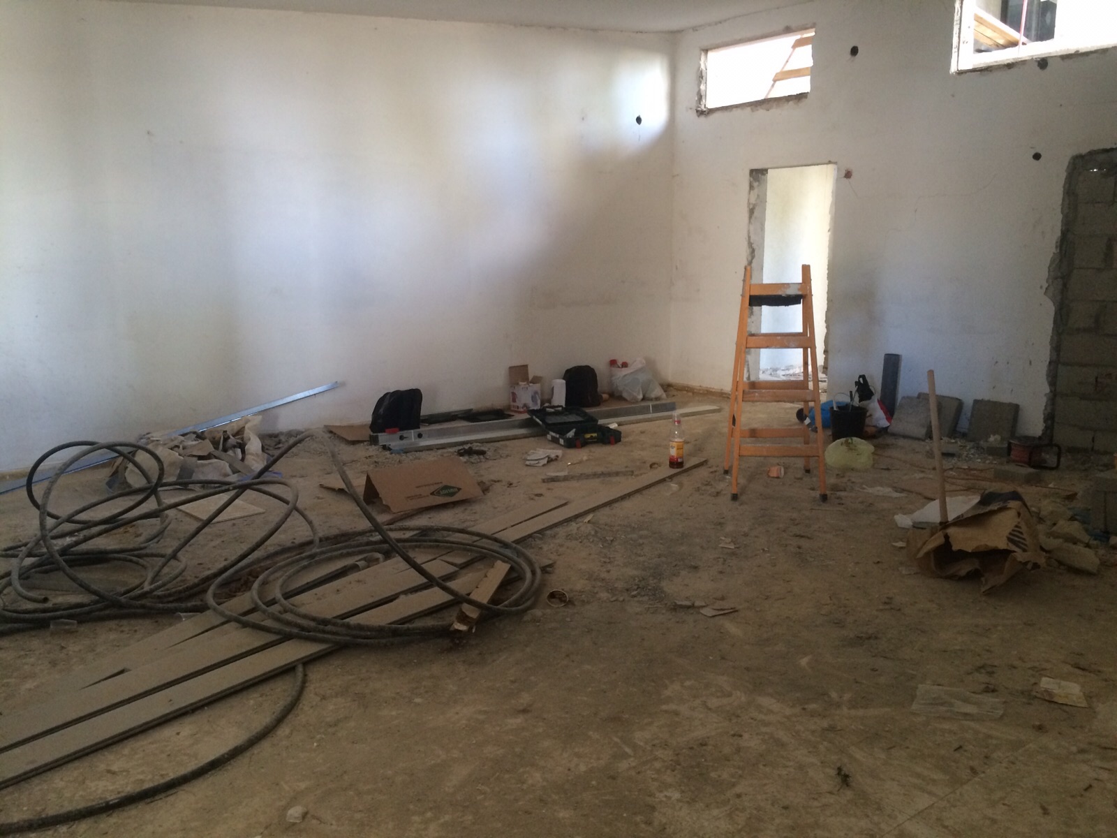 1ère phase des travaux, Sderot, Israël, octobre 2015