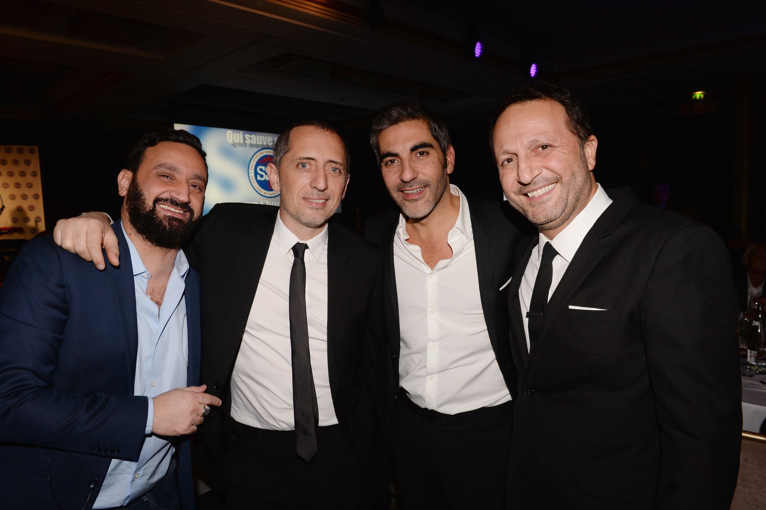 Cyril Hanouna, Gad Elmaleh, Ary Abittan et Arthur