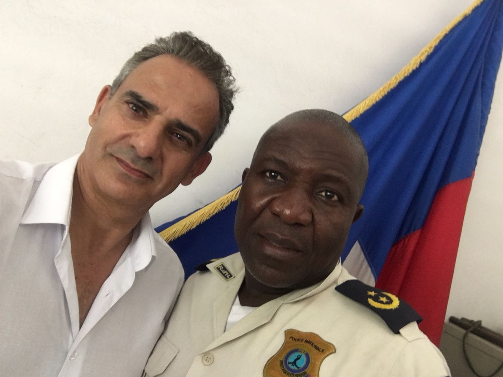 Fernand et le Commissaire divisionnaire Pierre Ronda, environs de Port au Prince, le 07 Juillet 2018