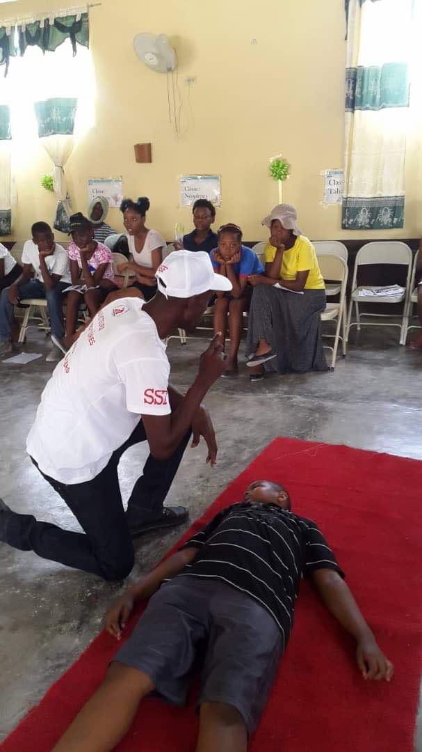 Stage de formation au secourisme, Haïti, Juillet 2018