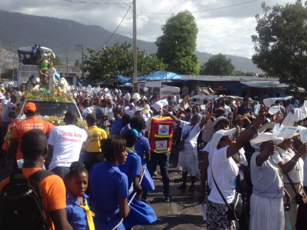 Procession fête patronale Saint Anne, Juillet 2018, Haïti