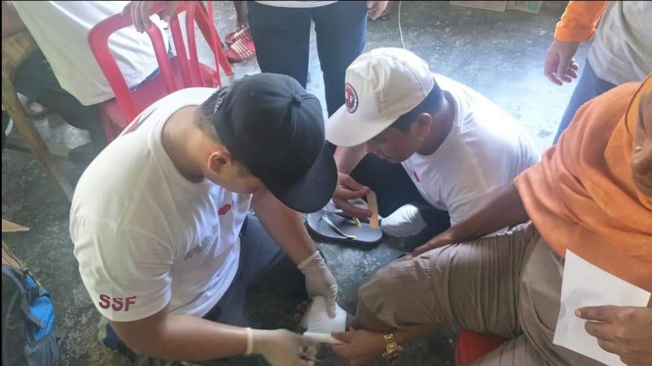 Soins aux blessés, octobre 2018, Palu, Indonésie