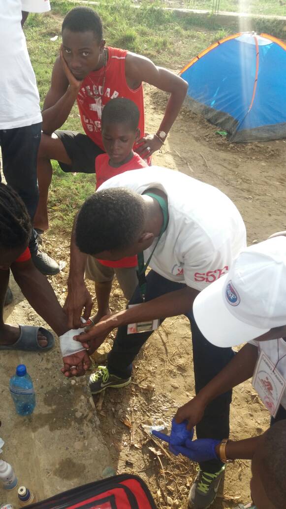 Soins aux blessés du tremblement de terre, octobre 2018, Haïti