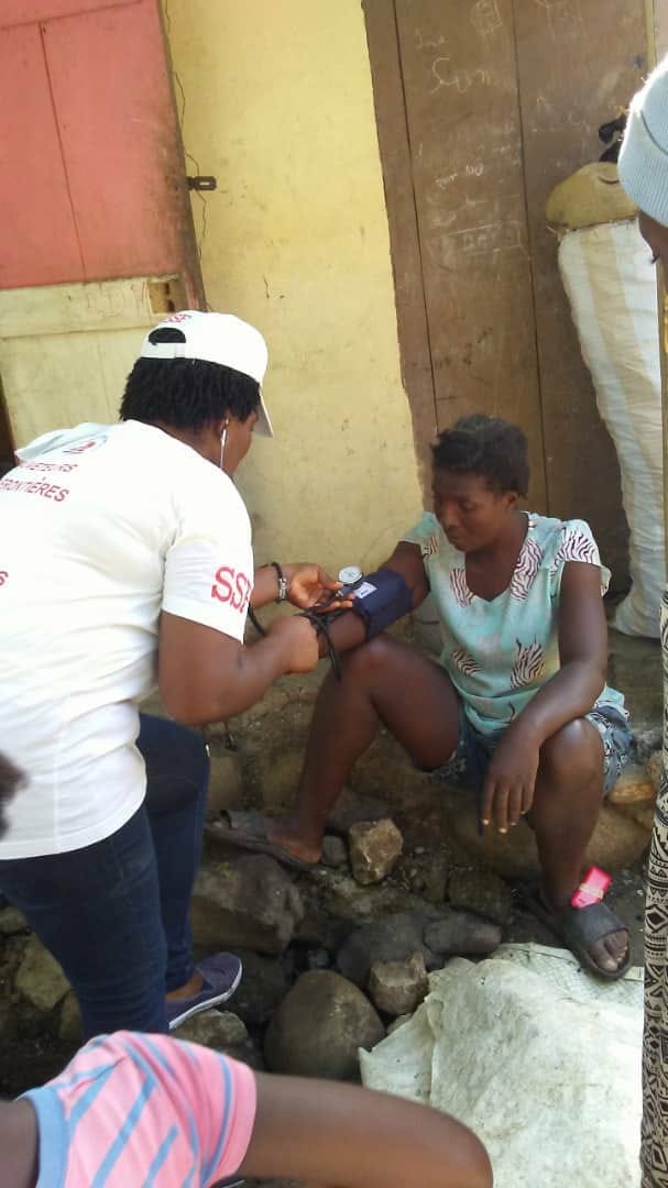 Soins aux blessés du tremblement de terre, octobre 2018, Haïti